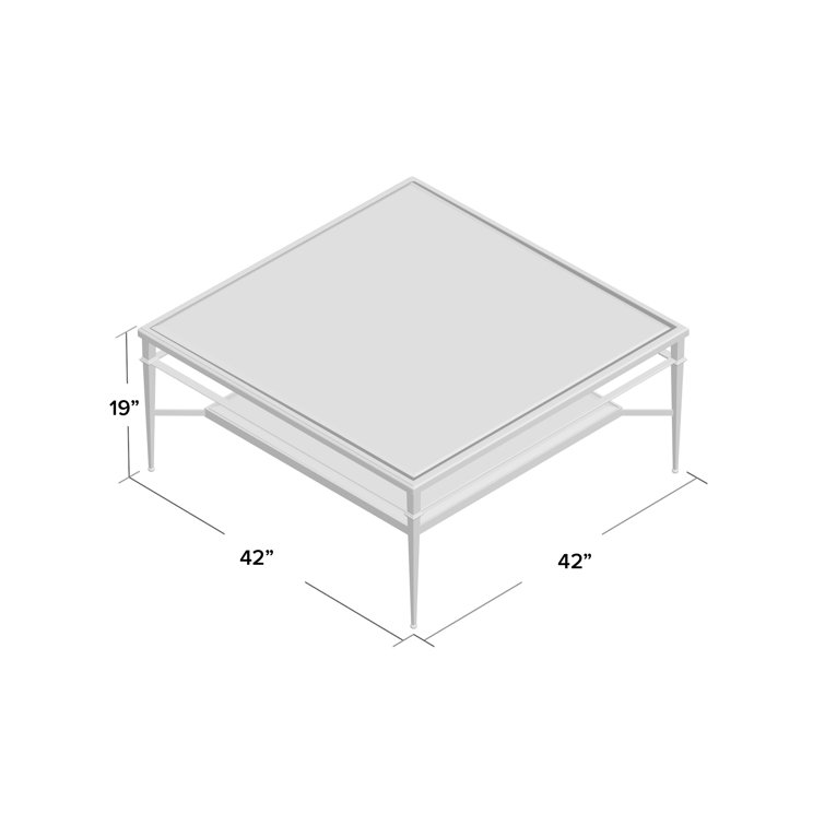 WoodbridgeFurniture Madeleine Square Coffee Table & Reviews Perigold